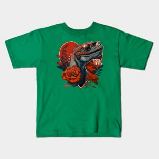 Dinosaur Valentine's Day Kids T-Shirt